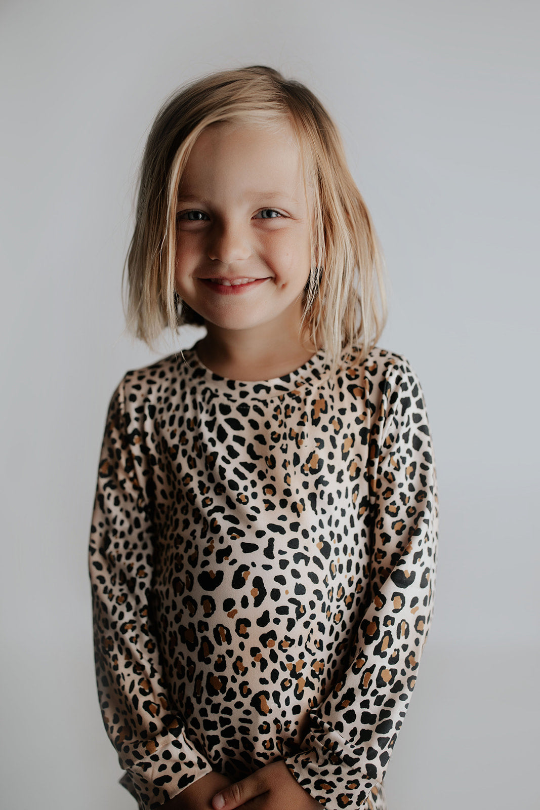 Two-Piece Leopard Pajama Set