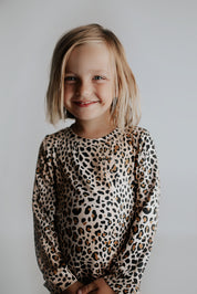 Two-Piece Leopard Pajama Set