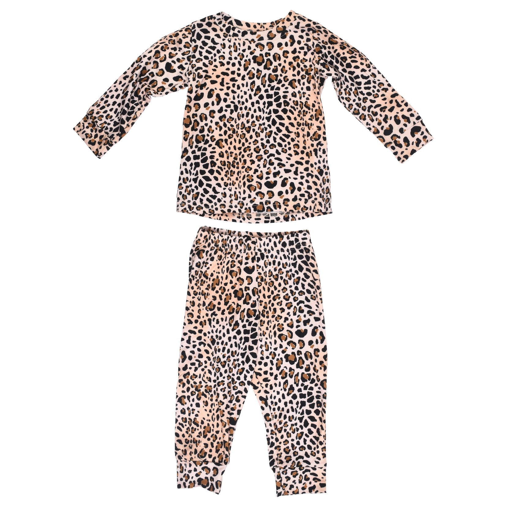 Two-Piece Leopard Pajama Set