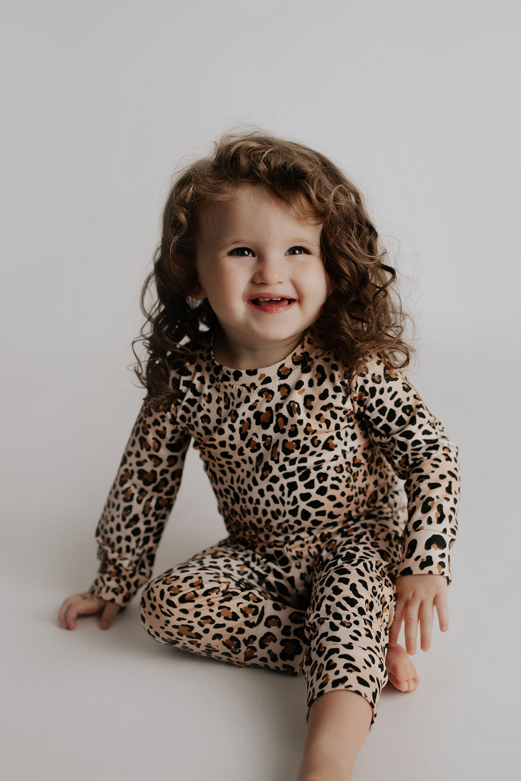 Two-Piece Leopard Pajama Set