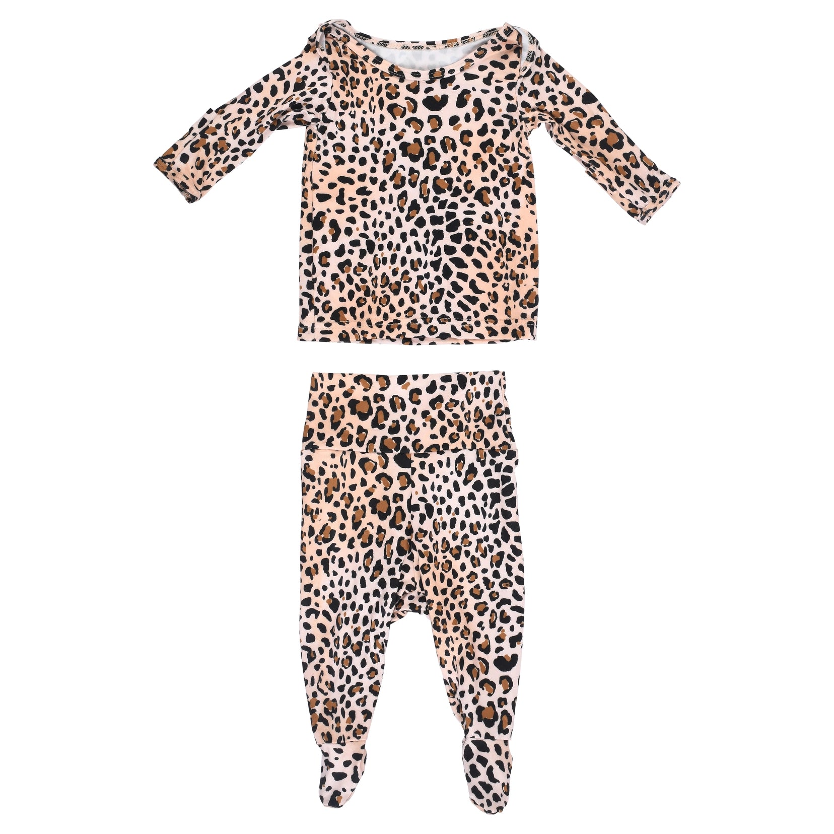 Two-Piece Leopard Pajama Set