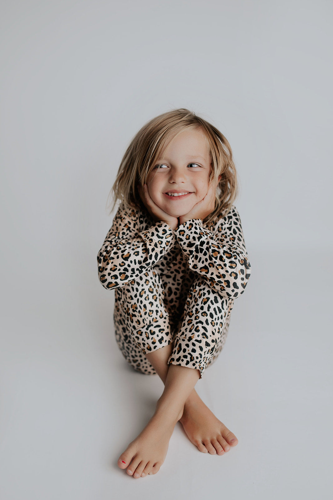 Two-Piece Leopard Pajama Set