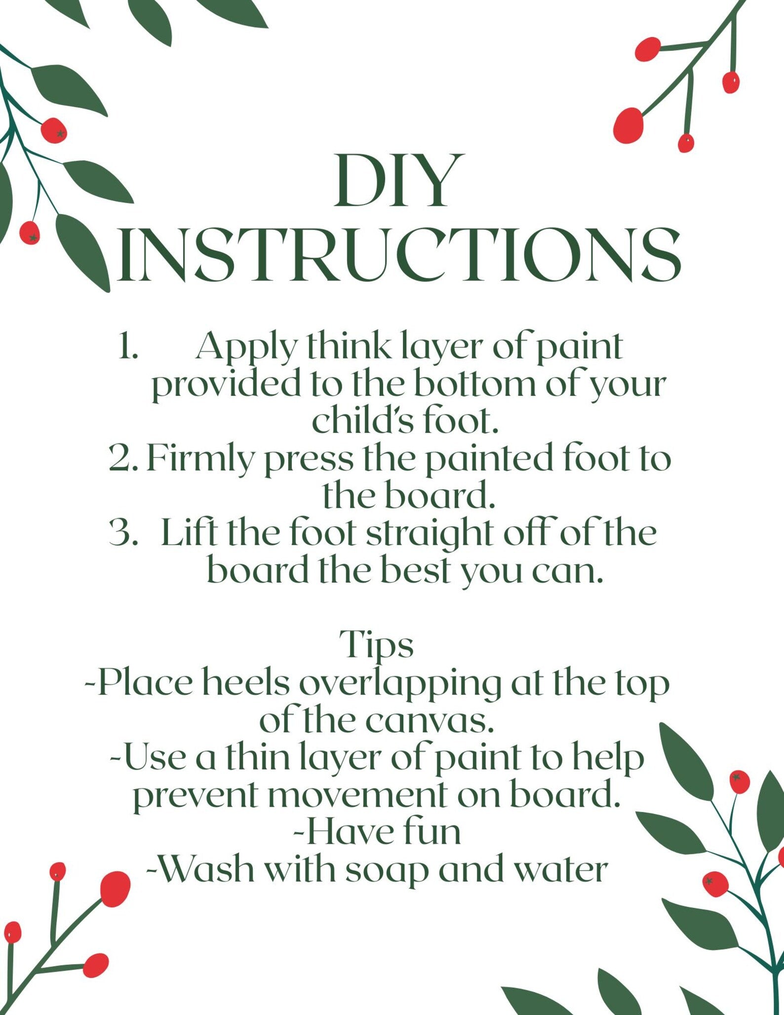 "Mistletoes" Keepsake